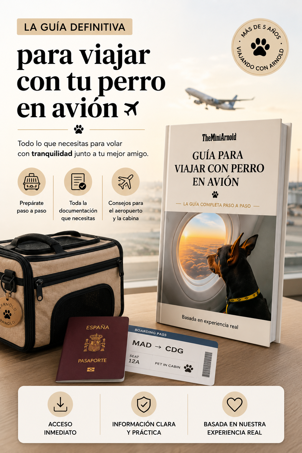 Guía para viajar con tu perro en avión