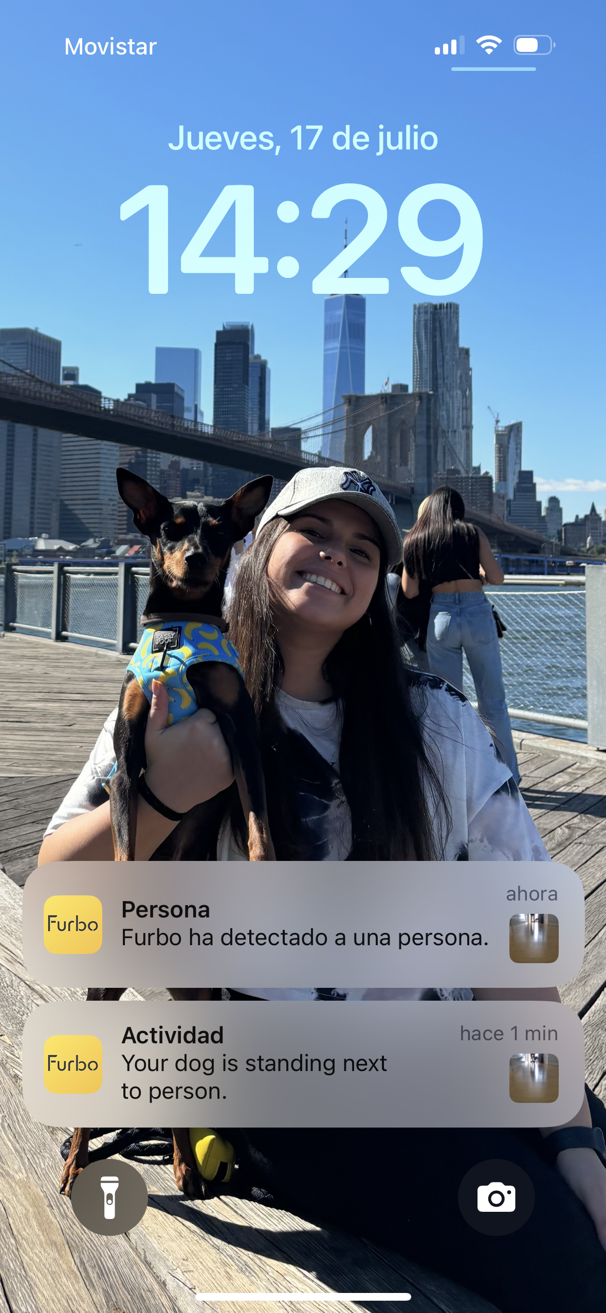 Notificación de Furbo Nanny